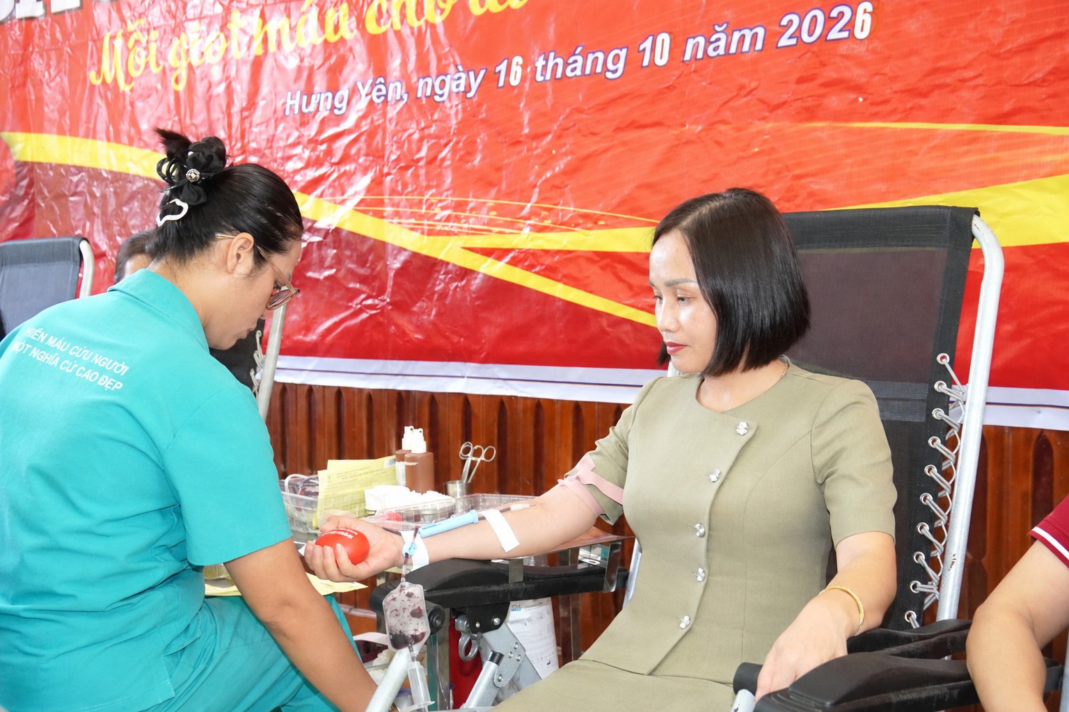 Xã Nguyễn Trãi lan tỏa nghĩa cử cao đẹp tại Ngày hội hiến máu tình nguyện tháng 10 năm 2026